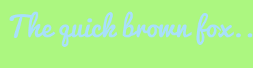 Image with Font Color A8E0F9 and Background Color ACF780